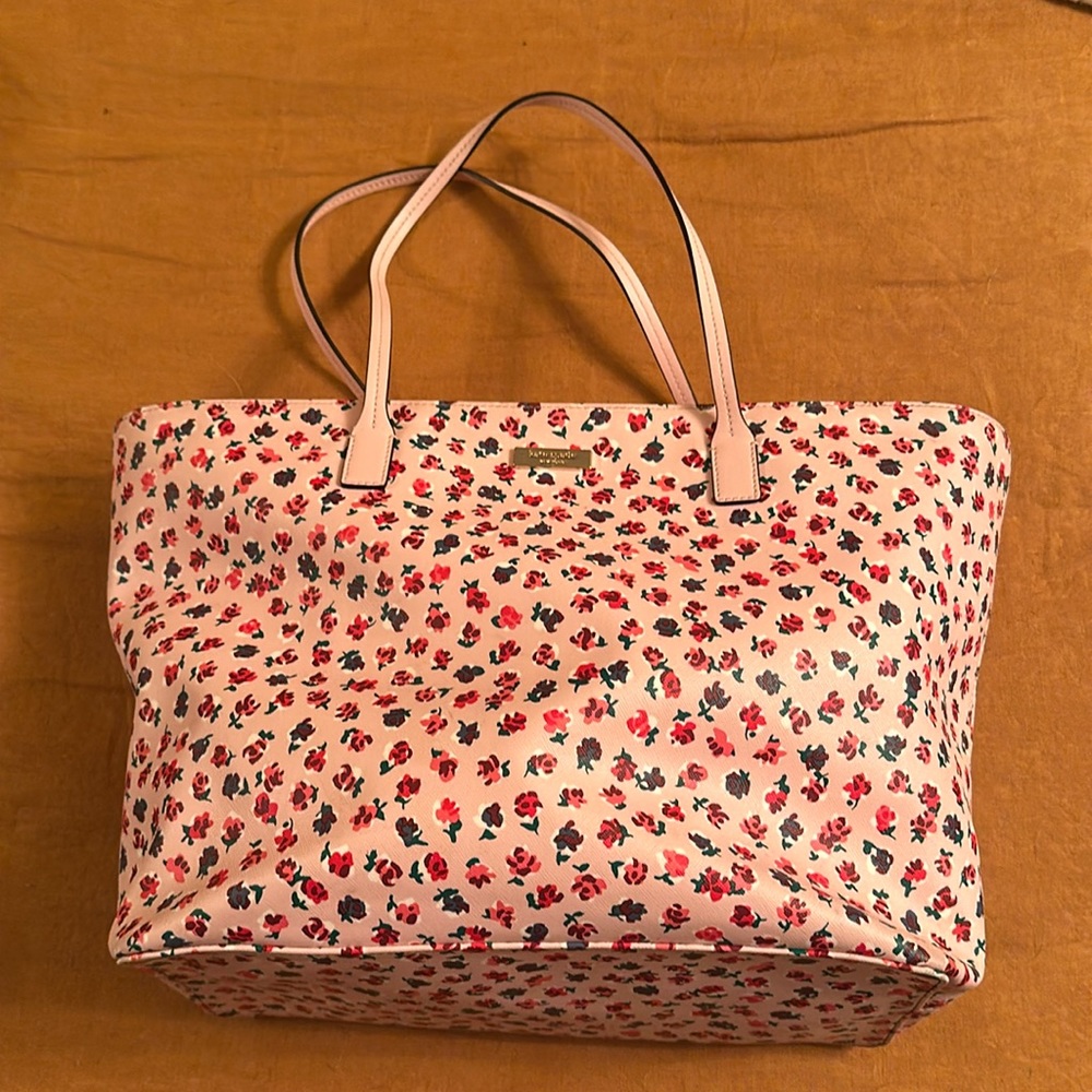 Kate Spade - Large Zipper Floral Tote